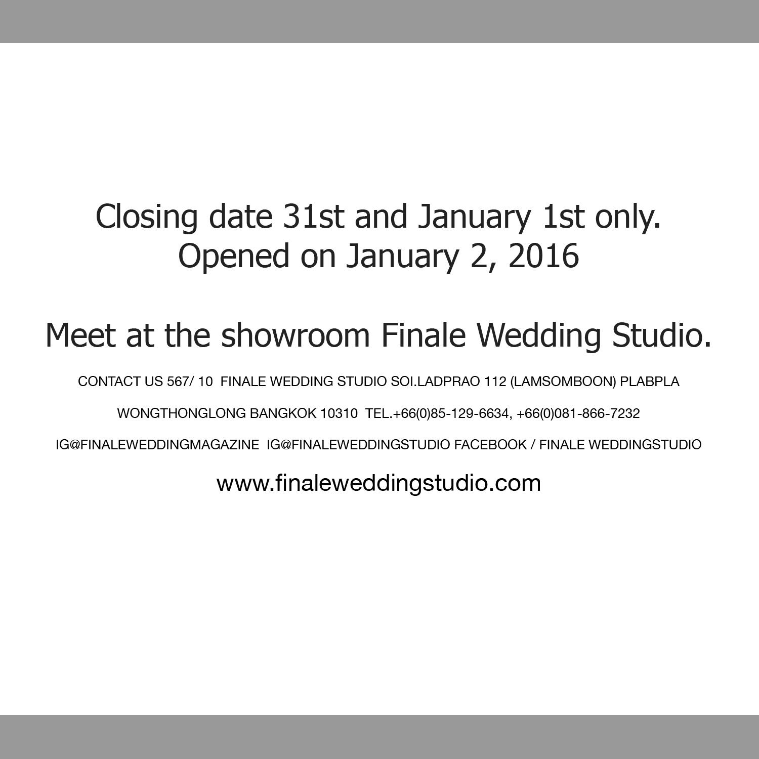 FINALE WEDDING STUDIO ฟินาเล่ เวดดิ้ง สตูดิโอ